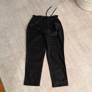 Alice + Olivia Black women’s leather Pants size S